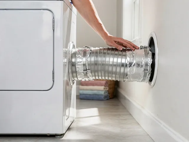 Professional dryer vent hose installation by Baldwin Park Dryer Vent Cleaning in Baldwin Park