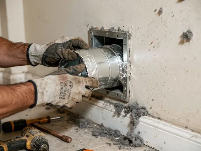 Professional dryer vent repair and installation by Baldwin Park Dryer Vent Cleaning in Baldwin Park