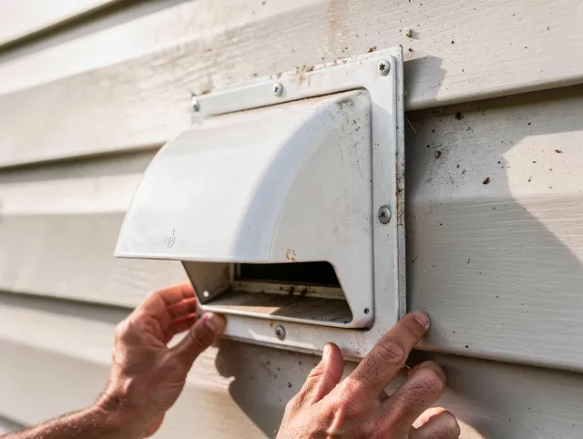 Baldwin Park Dryer Vent Cleaning technician delivering thorough residential dryer vent cleaning service in Baldwin Park